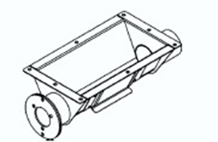 Нижняя часть для приёмника шнека M-90