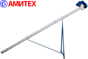 Шнек горячеоцинкованный AMI 200/6 с мотором 3 кВт, 380В, 6,78А, 1400 об/ мин, IP 55