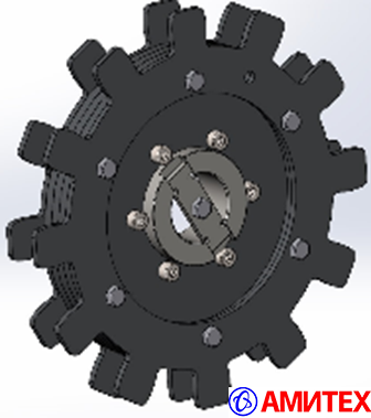 Звезда приводная стальная диам вн. 48 мм