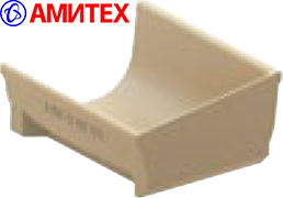 Корыто полимербетонное TS-36L торцевое (левое) длиной 50см, шириной 40,8см, высотой переднего канта 17,5см, высота заднего канта 30см