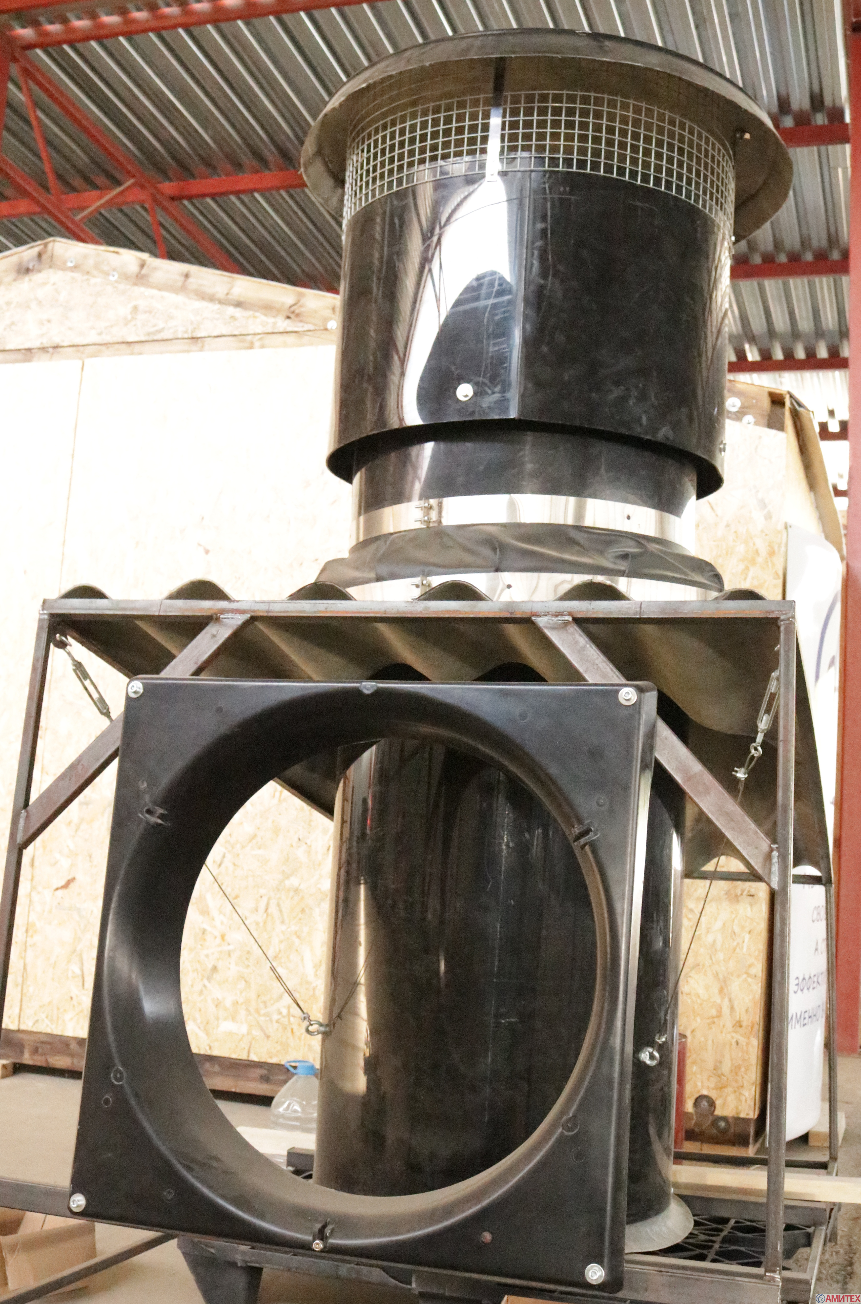 Вытяжная вентиляционная шахта D=960мм, H=2000мм