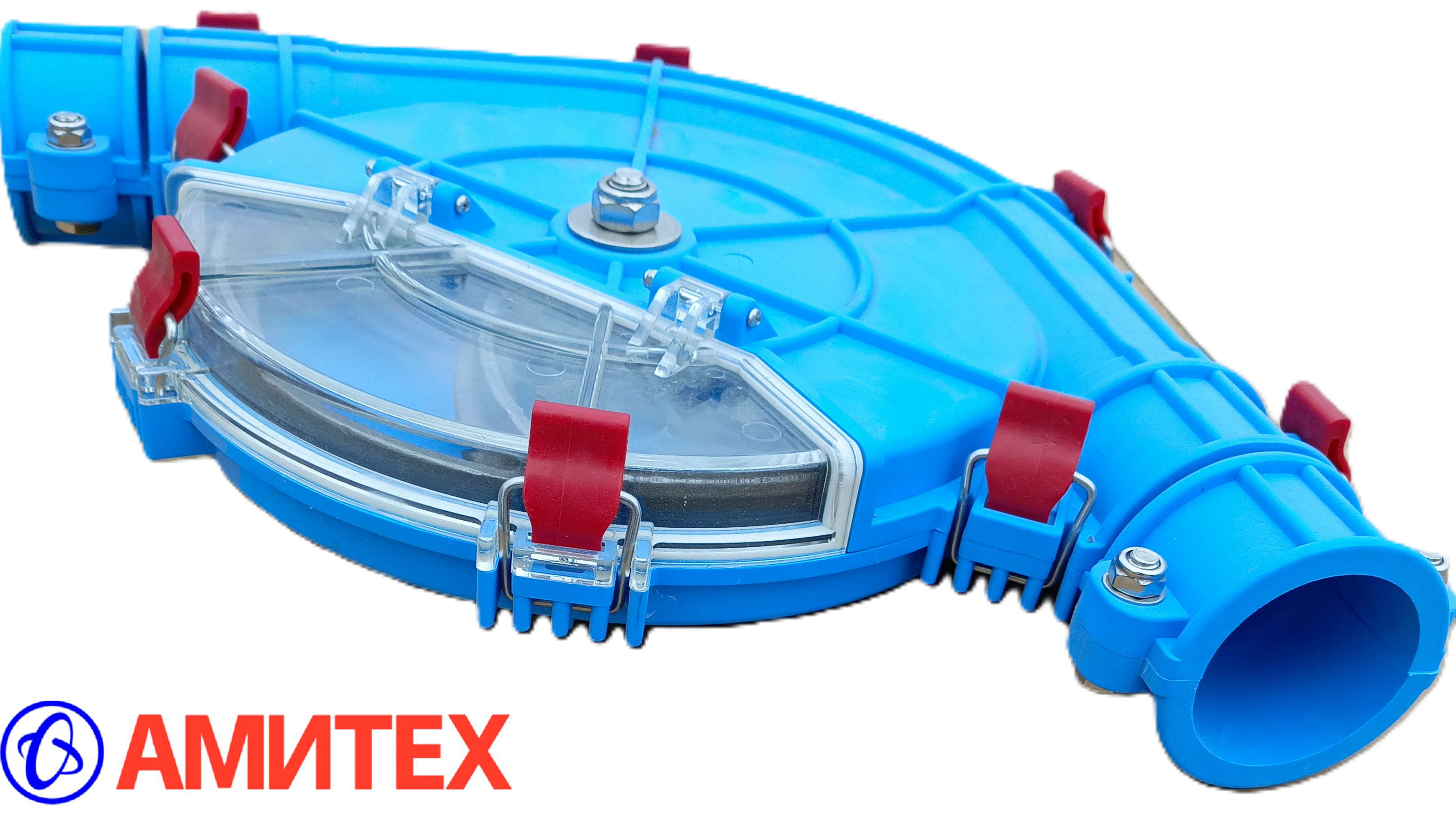Поворотный угол 90° для кормовой системы 60мм со смотровым окном