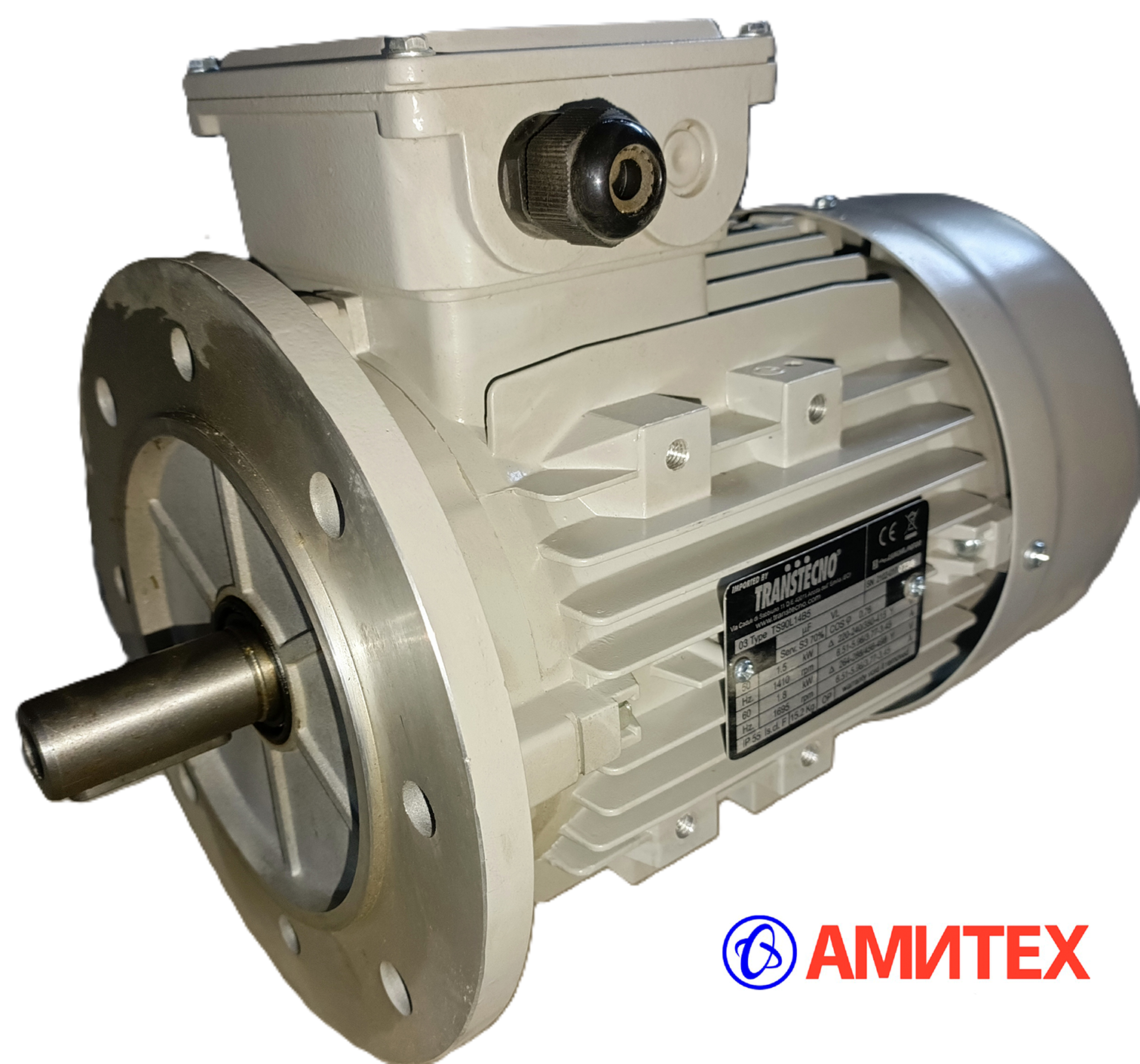 Двигатель 1,5 кВт приводной станции, 1410 об/мин, Transtecno, Италия