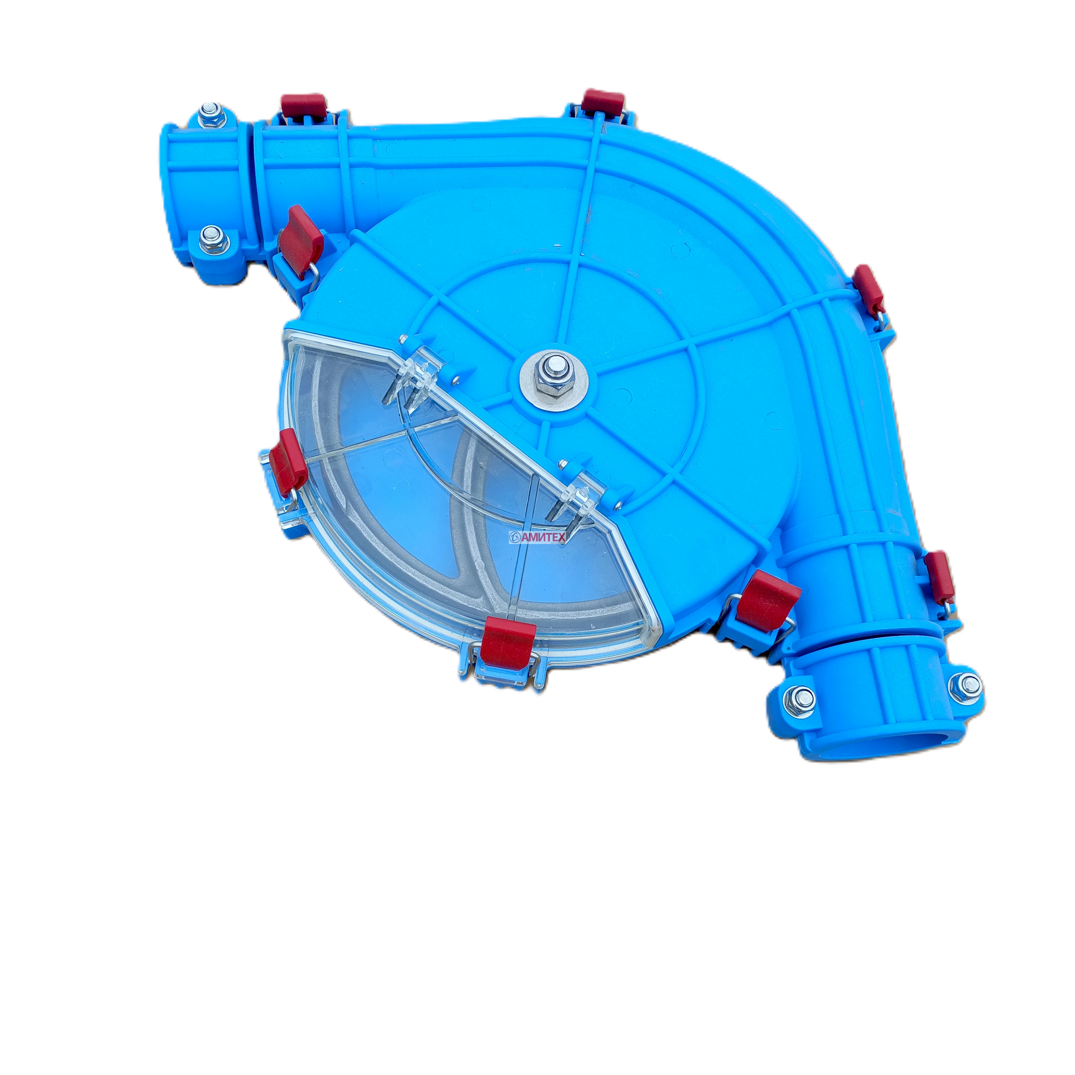 Поворотный угол 90° для кормовой системы 60мм со смотровым окном