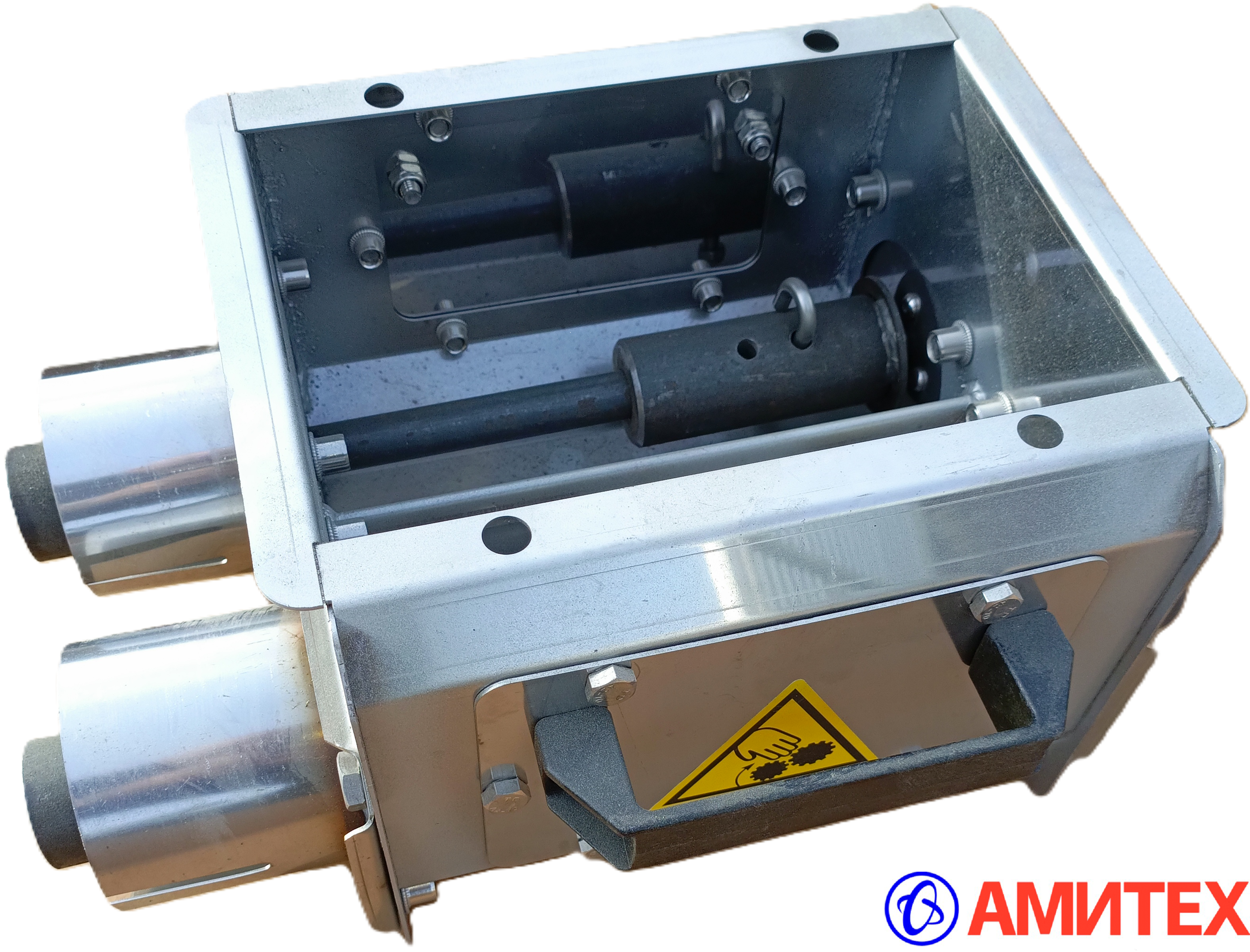 Двойной поддон с натяжителем спирали для трубы 89 мм