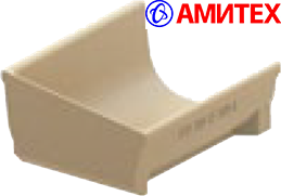 Корыто полимербетонное TS-36R торцевое (правое) длиной 50см, шириной 40,8см, высотой переднего канта 17,5см, высота заднего канта 30см