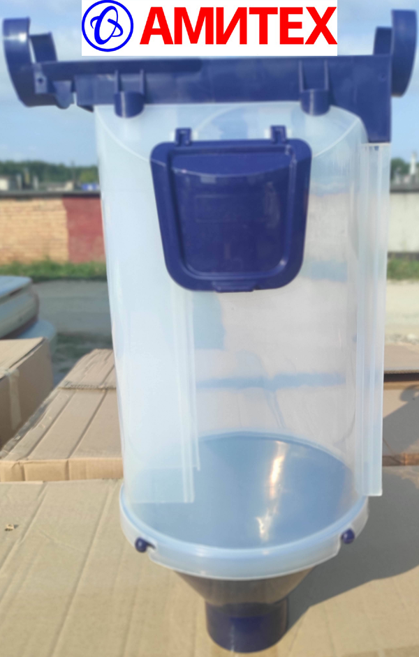 Дозатор корма 6л, включая задвижку, отверстие для чистки