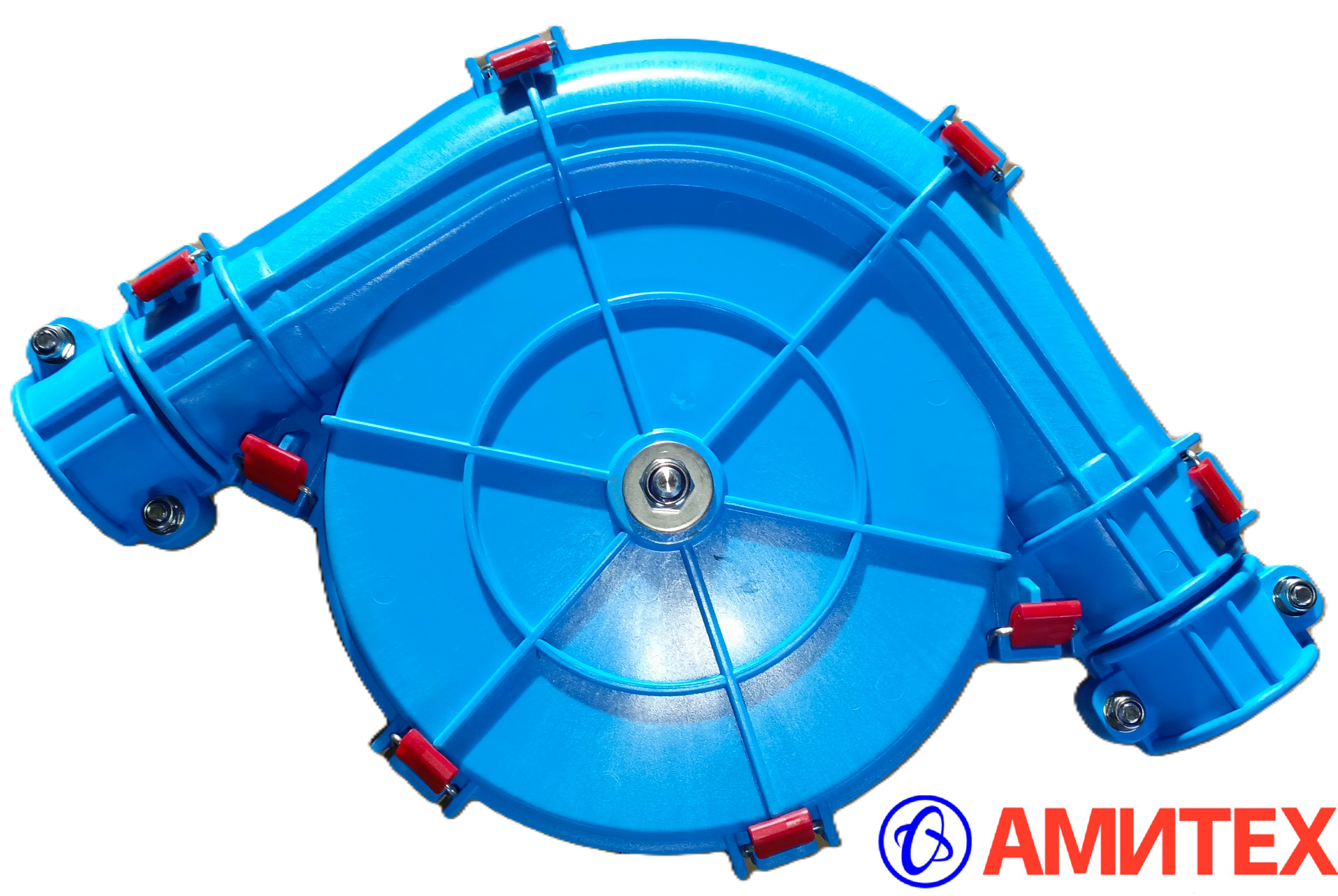 Поворотный угол 90° для кормовой системы 60 мм с литым чугунным колесом, корпус на защелках