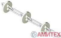 Цепь-шайба, расстояние 91,5 мм, диск 44 мм, для системы 60 мм