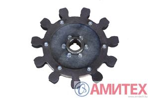 Звезда приводная диам вн. 38 мм для цепь шайбы с расстоянием между шайбами 51,5 мм