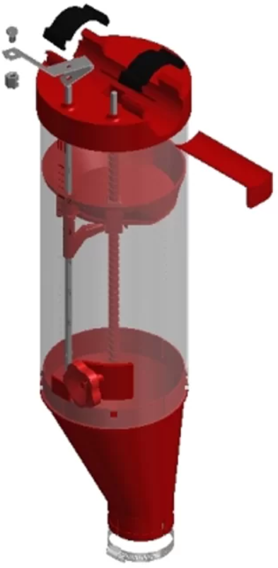 Дозатор Aco Funki VD2 объемом 6 (8,10) л, включая задвижку, отверстие для чистки, вн. диам. горловины 70/75мм, высота 550 мм