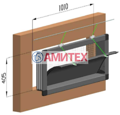 Клапан приточный 4000 м3/час габ. размер 1080*475мм