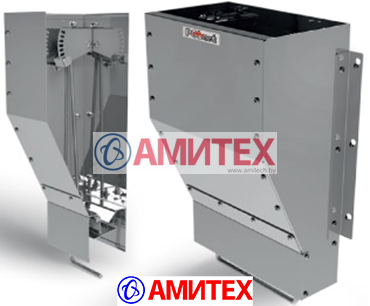 Дозатор корма из нерж. стали для сухих кормов обьемом 10л в станках для опоросов