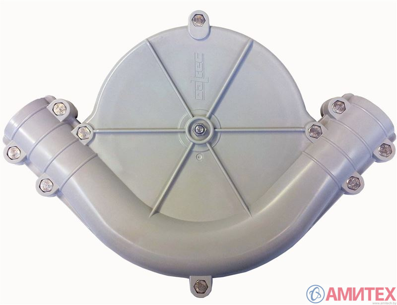 Угол поворотный 90° пластиковый для системы 50мм