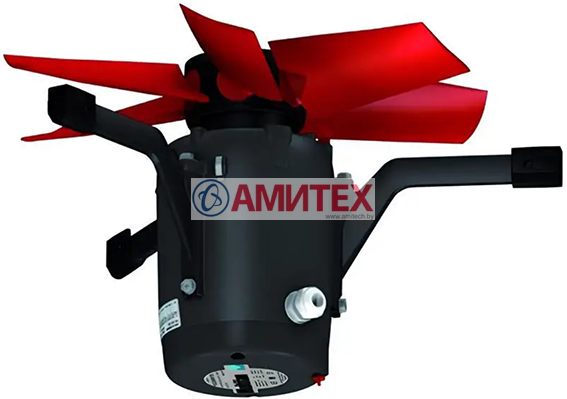 Вентилятор шахтный P6E56 однофазный Ø560 мм, 5 лопастей, 230В, 50Гц, 530Вт, 3А, 900 об/мин, 8350 м3/ч