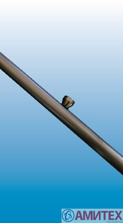 Труба из нержавеющей стали с креплениями для форсунок