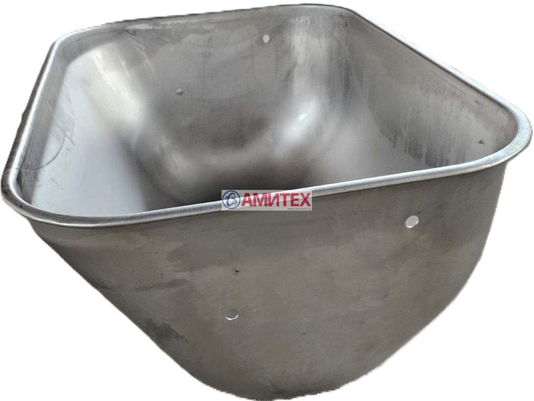 Кормушка для свиноматки из нерж.стали, размером 535х375х250мм