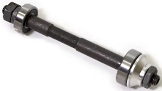 Ось колеса для поворотного угла системы кормления без подшипников