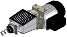 Мотор-редуктор 0,55кВт для трубы 45мм 350 об/мин