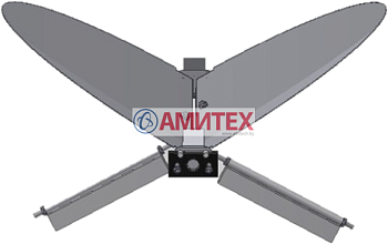 Клапан мотыльковый для шахты Ø 860 мм