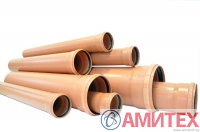 Труба НПВХ наружной канализации 250*7,3*6000 мм SN8