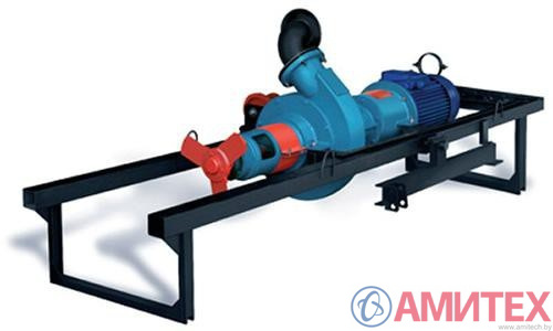 Насос- Агрегат НЖН-200А с дв.18,5/1000 (рамный вариант) со шкафом управления, с рукавом (Dy-125,6м) ручной лебедкой. Глубина погружения 3,5 м.