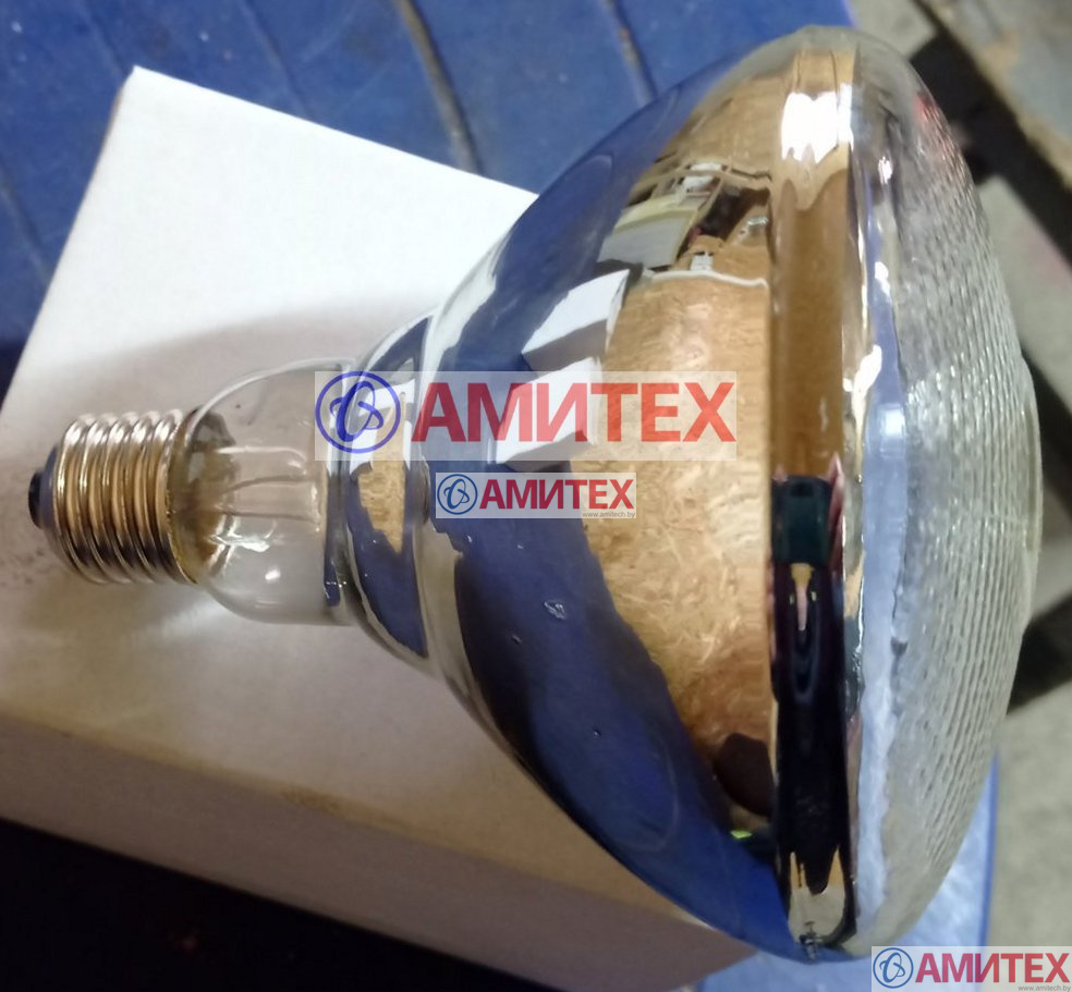 Лампа ИКЗ RR 100W гладкое/рифленое стекло