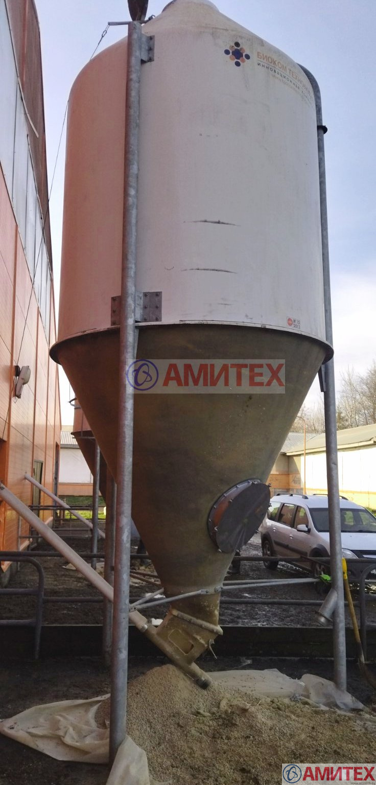 Смотровой люк для бункера диаметром 630мм из нерж. стали