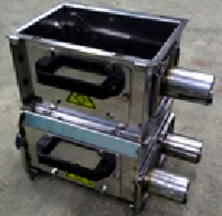 Тройной поддон с натяжителем спирали для трубы 75 мм