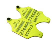 Бирка для мечения животных средняя двойная