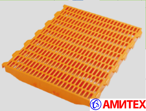 Пластиковая решетка для доращивания 400х400 мм (50% отверстий) с креплениями на лагу