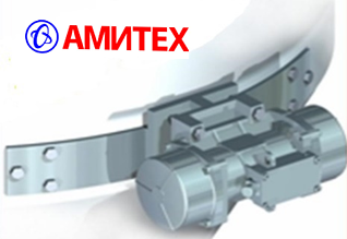 Вибратор бункера с изогнутой пластиной к бункеру