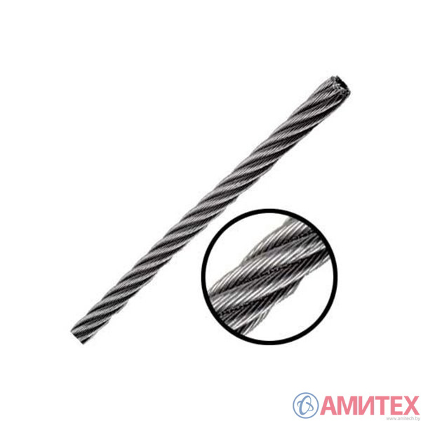 Трос из нерж. 3,0 мм, A2 7x7