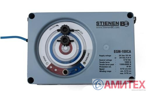 Серопривод EGM-100CA для приточных клапанов 24 В, 100 кг, 0-10В