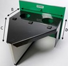 Домик одиночный для поросят 800*500*750*210 мм