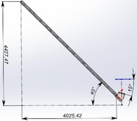 Фланец переходной наклонный из нерж.стали 2 мм с пластиковой приемной горловины к бункеру для систем 56-127 мм с шиберной заслонкой 