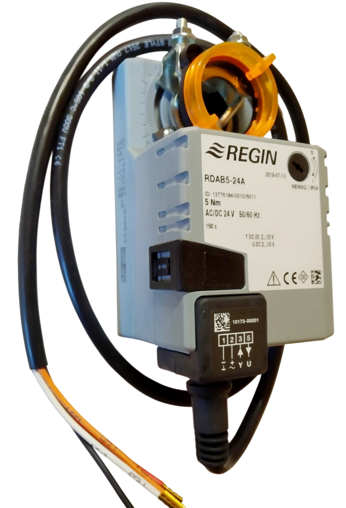 Сервопривод заслонки REGIN RDAB5-24A 5Нм без возвратной пружины