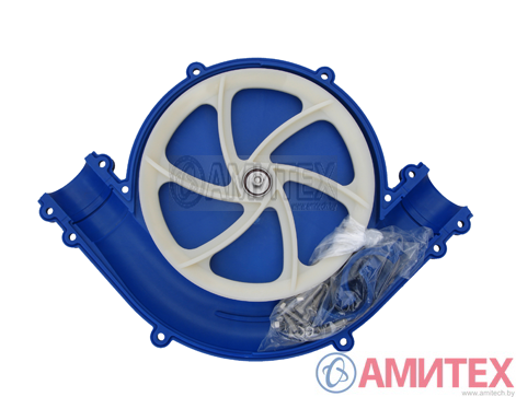 Пластиковое колесо поворотного уголка 275 мм