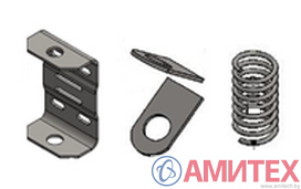 Скоба из нерж. стали с пружиной и стопорами