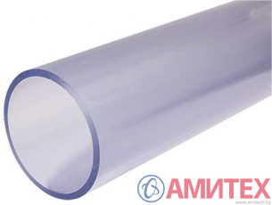 Труба прозрачная ПВХ 80/77, длина 1 м