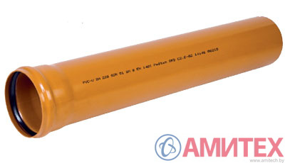 НПВХ труба для наружной канализации 250*6.2 *6000 мм SN4