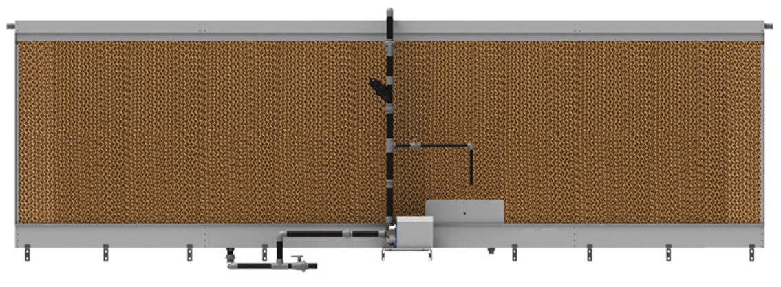 Система охлаждения Пэд Кулинг (Pad Cooling) спец. целлюлоза размером Д 24 * В 0,6м, толщиной 150мм