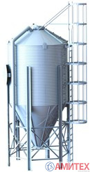 Оцинкованный бункер для корма 4м3