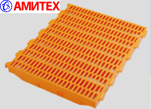 Пластиковая решетка 700х600 мм  с креплениями на лагу