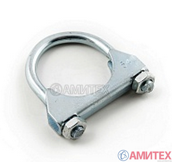 Зажим трубы 56 мм с ответным упором и двумя гайками