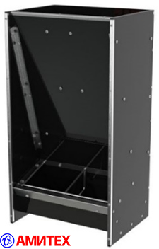 Кормовой аппарат ящичного типа односторонний для доращивания на 1 кормоместо 200*300*750, предназначен до 10 голов