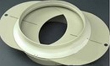 Заслонка на трубе мембранная