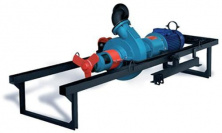 Насос- Агрегат НЖН-200А с дв.18,5/1000 (рамный вариант) со шкафом управления, с рукавом (Dy-125,6м) ручной лебедкой. Глубина погружения 3,5 м.