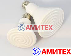 Лампа обогрева керамическая PAR38 175Вт инфракрасная 