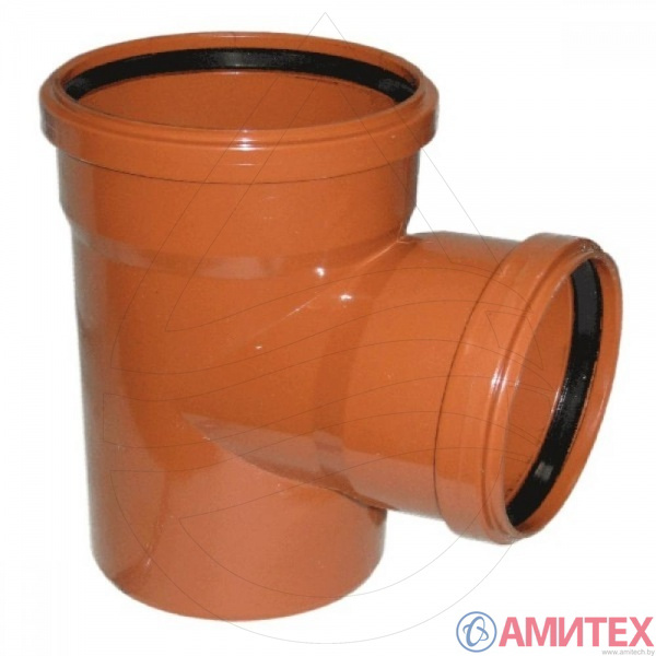 Тройник канализационный наружный НПВХ 250х250х87,5